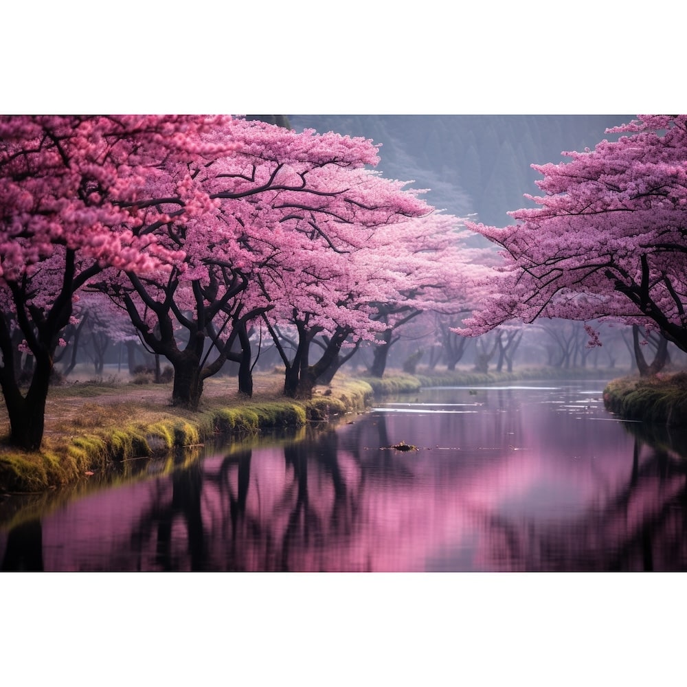 Tableau Cerisier Japonais Fleurs