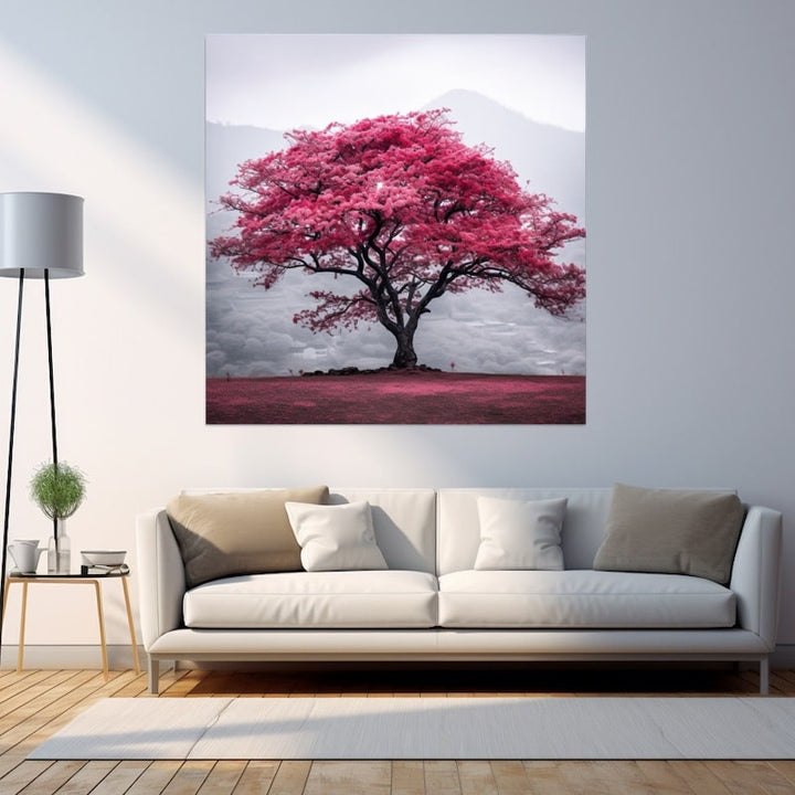 Tableau Cerisier Japonais Rouge