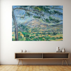 Tableau Cézanne Paysage, art mural décoration nature
