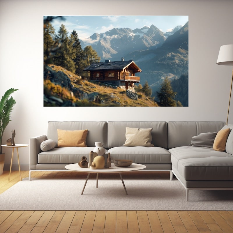 Tableau Chalet De Montagne