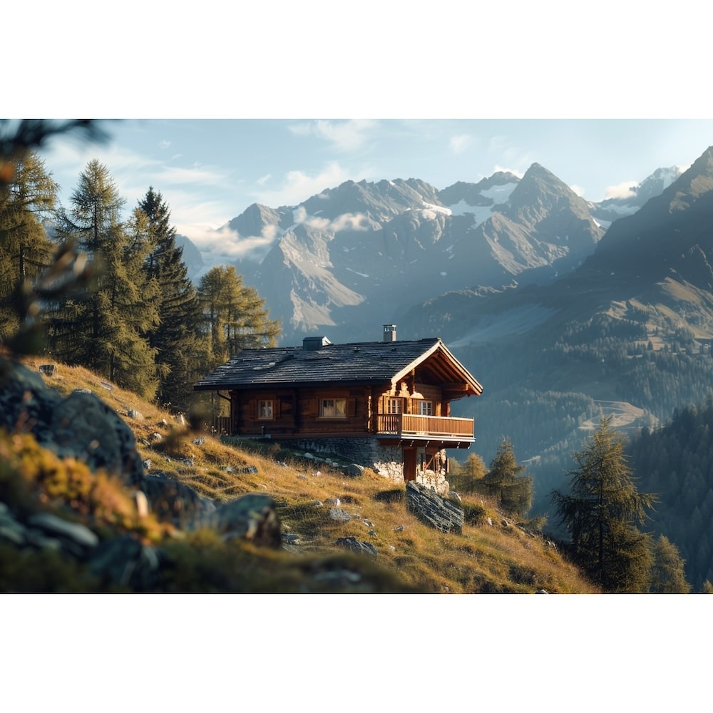 Tableau Chalet Montagne