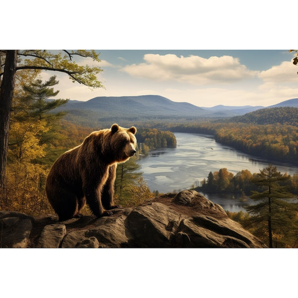 Tableau Ours Chambre, art mural décoration nature