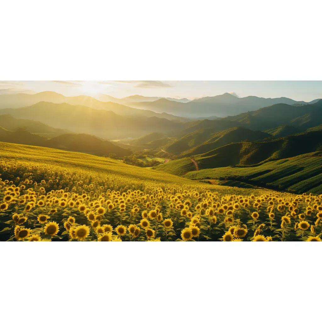 Tableau Champ de Tournesols