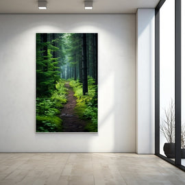 Tableau Chemin dans la Forêt, art mural décoration nature