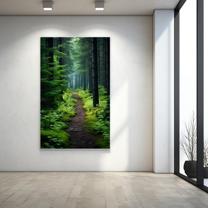 Tableau Chemin dans la Forêt, art mural décoration nature