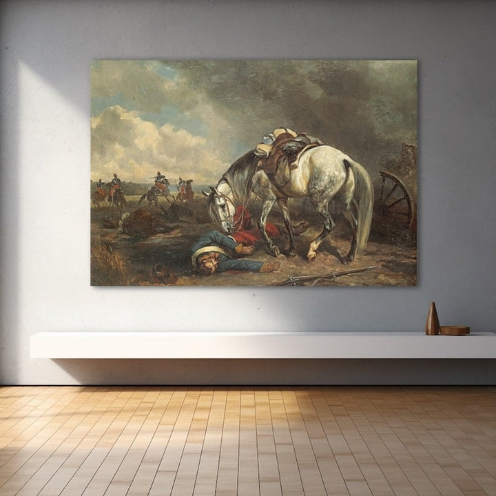 Tableau Cheval Connu, art mural décoration nature