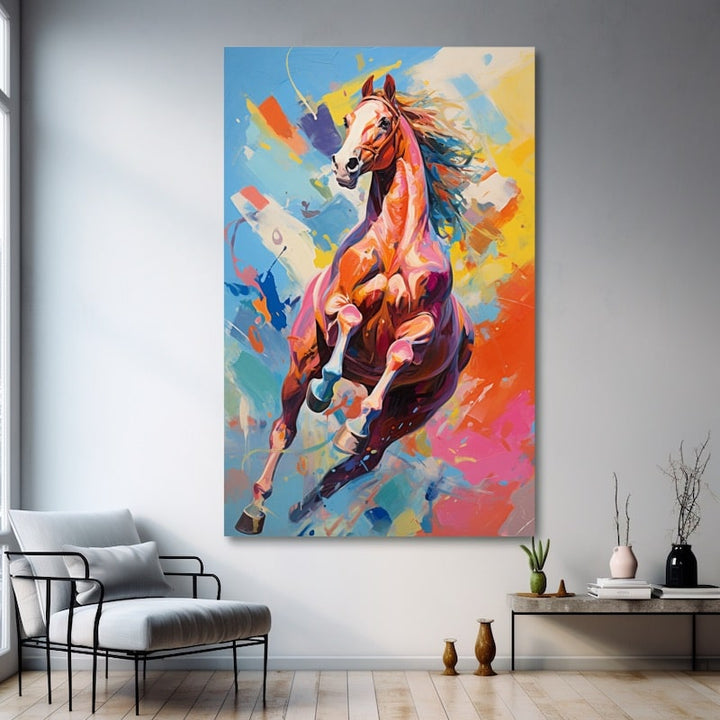 Tableau Cheval Moderne, art mural décoration nature