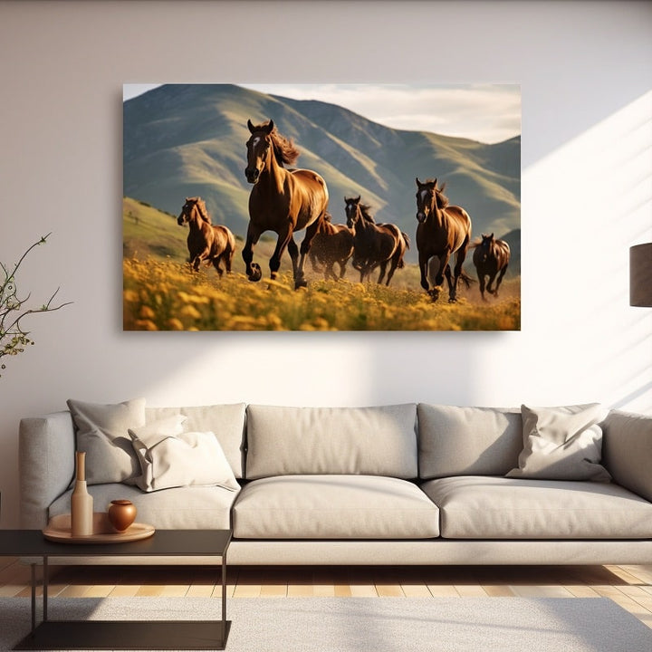 Tableau Cheval Réaliste, art mural décoration nature