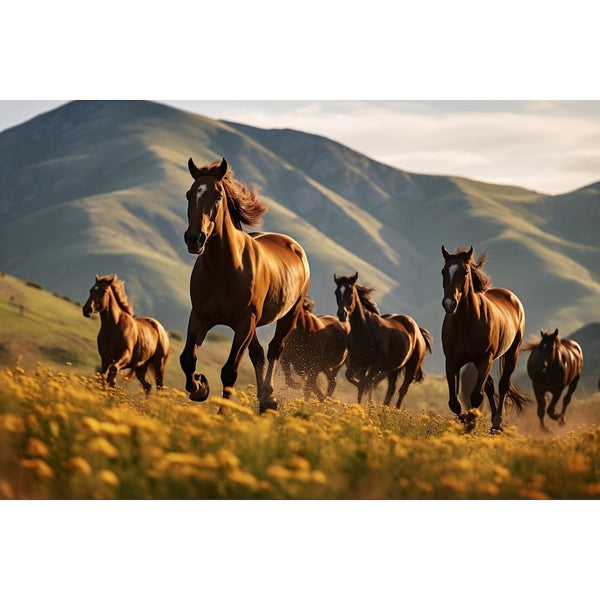 Tableau Cheval Réaliste, art mural décoration nature