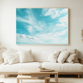 Tableau Ciel Bleu, art mural décoration nature