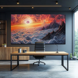 Tableau Ciel Nuageux, art mural décoration nature