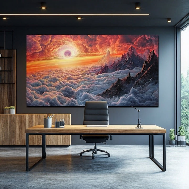 Tableau Ciel Nuageux, art mural décoration nature