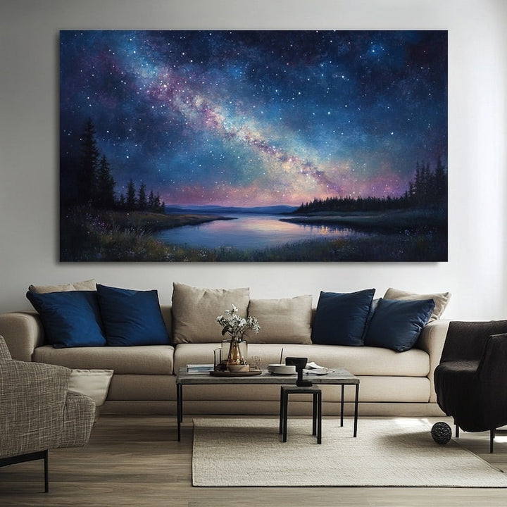 Tableau Ciel Nuit, art mural décoration nature