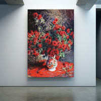 Thumbnail for Tableau Claude Monet Fleurs Rouges