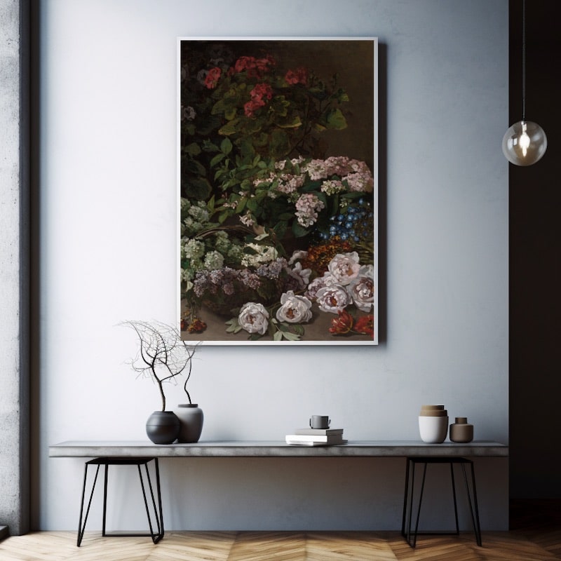 Tableau Claude Monet Fleurs