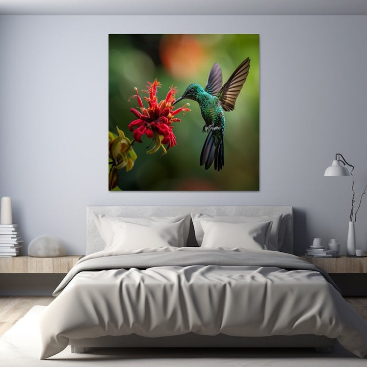 Tableau Colibri, art mural décoration nature