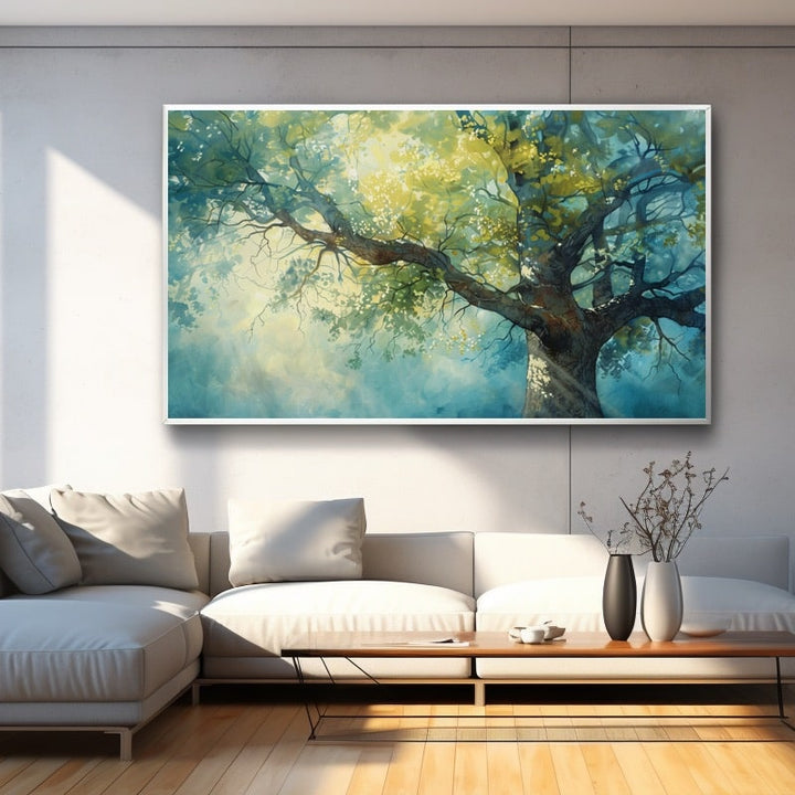 Tableau Contemporain Arbre, art mural décoration nature