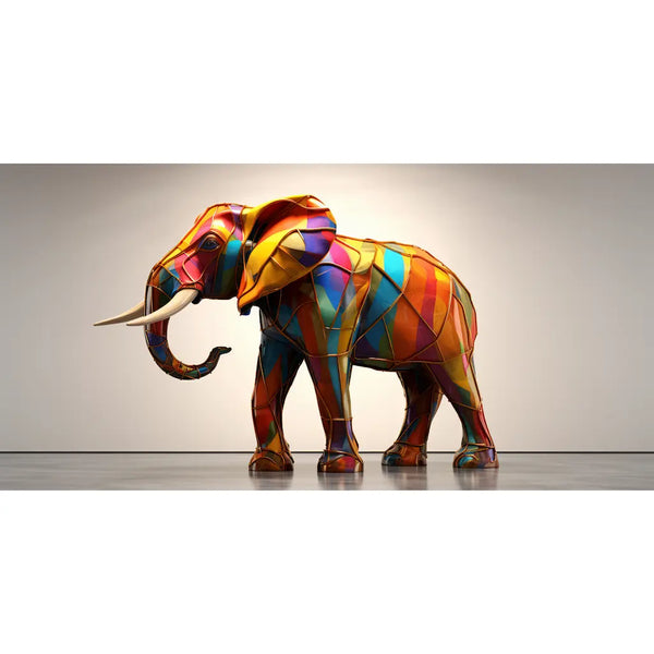 Tableau Contemporain Éléphant, art mural décoration nature