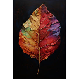 Tableau Feuille Contemporain, art mural décoration nature