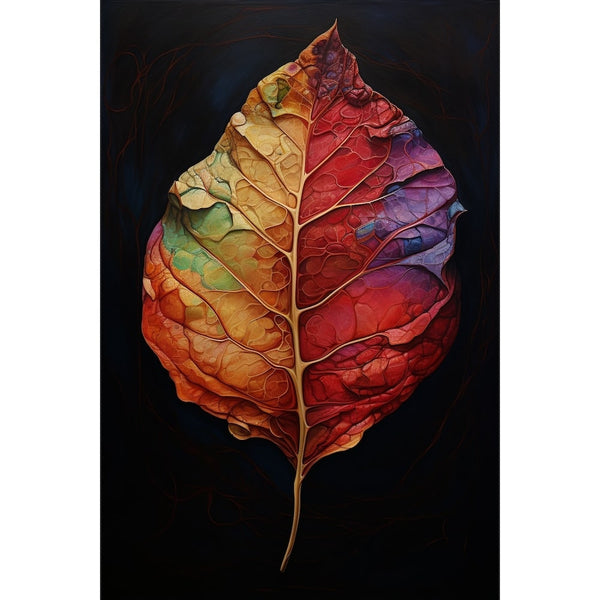 Tableau Feuille Contemporain, art mural décoration nature