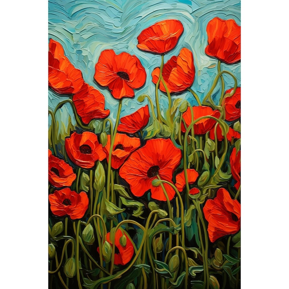 Tableau Coquelicot Artiste