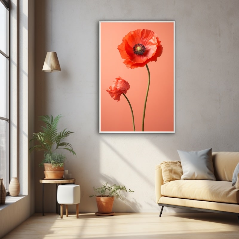 Tableau Coquelicot Moderne