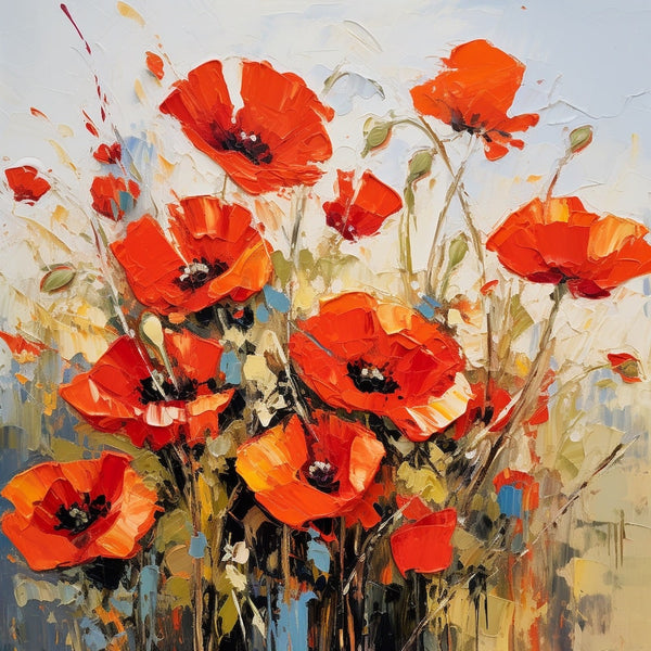 Tableau Coquelicot Mural