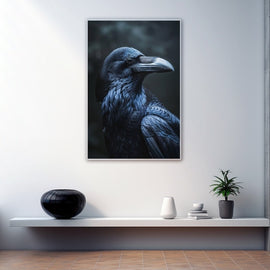 Tableau Corbeau, art mural décoration nature