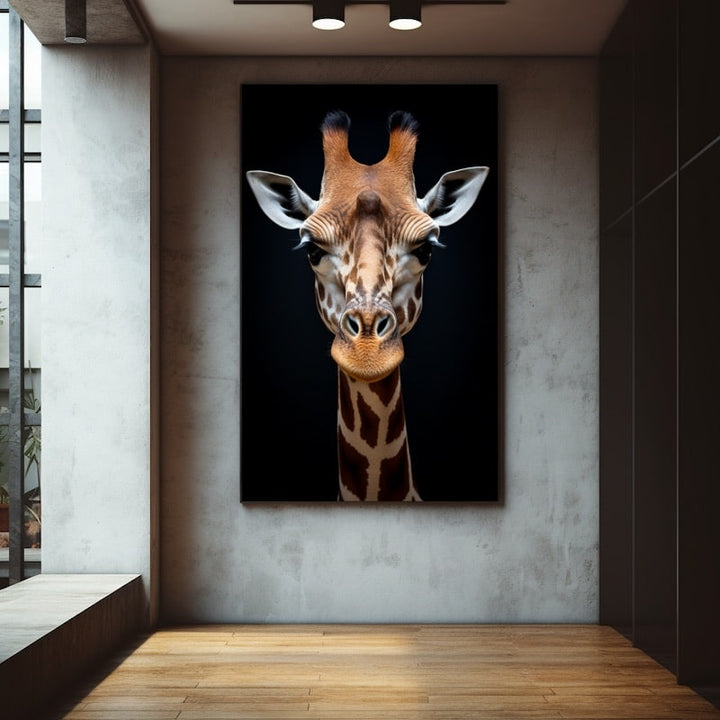 Tableau Cou de Girafe, art mural décoration nature