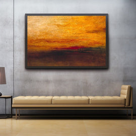 Tableau Coucher de Soleil Connu, art mural décoration nature