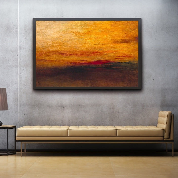 Tableau Coucher de Soleil Connu, art mural décoration nature