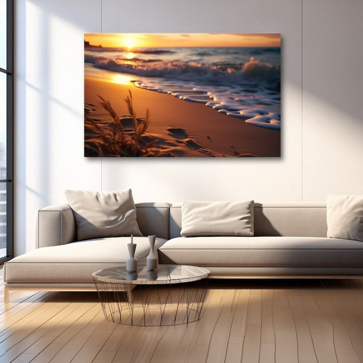 Tableau Coucher de Soleil Mer, art mural décoration nature