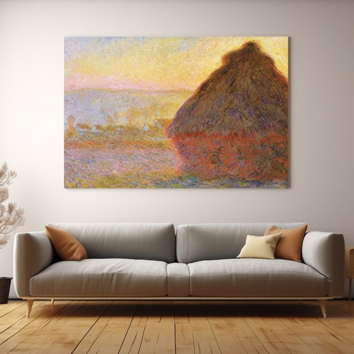 Tableau Coucher de Soleil Monet, art mural décoration nature