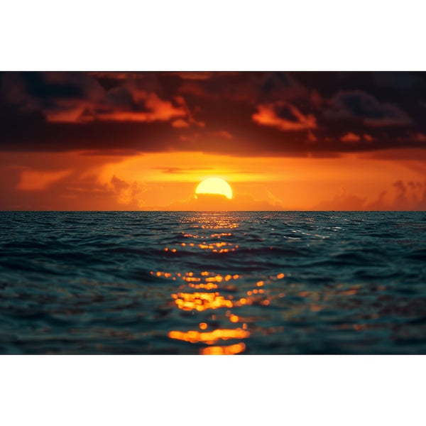 Tableau Coucher de Soleil sur l'Adriatique, art mural décoration nature