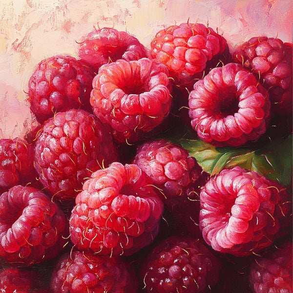 Tableau Couleur Framboise, art mural décoration nature