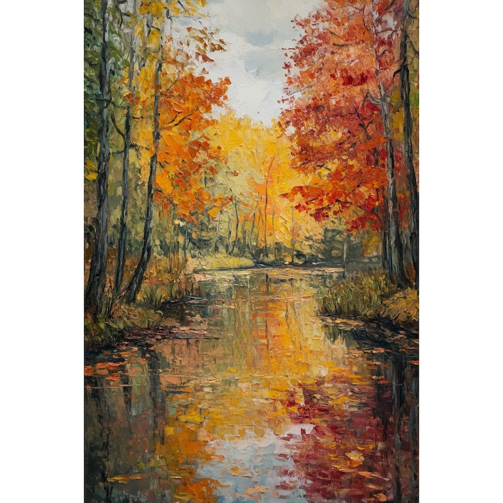 Tableau Couleur Automne, art mural décoration nature