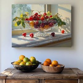 Tableau Coupe de Fruits, art mural décoration nature