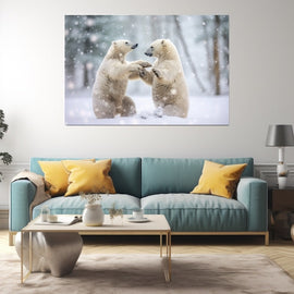 Tableau Couples Ours Polaires