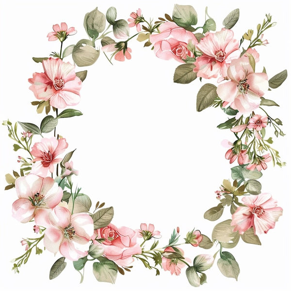Tableau Couronne Fleurs
