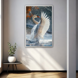 Tableau Cygne, art mural décoration nature