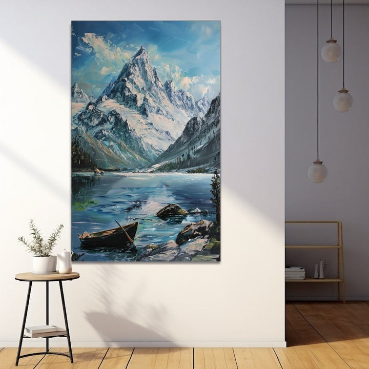 Tableau D'Artiste Montagne, art mural décoration nature