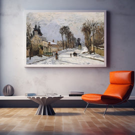Tableau Route de Louveciennes Pissarro, art mural décoration nature