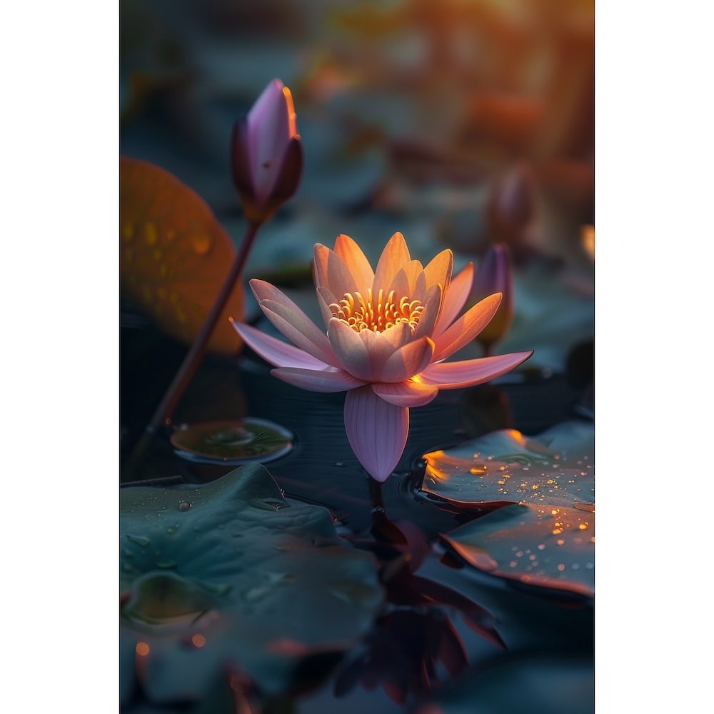 Tableau D'une Fleur De Lotus