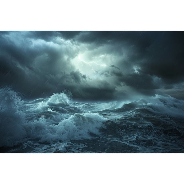 Tableau de Tempête en Mer, art mural décoration nature