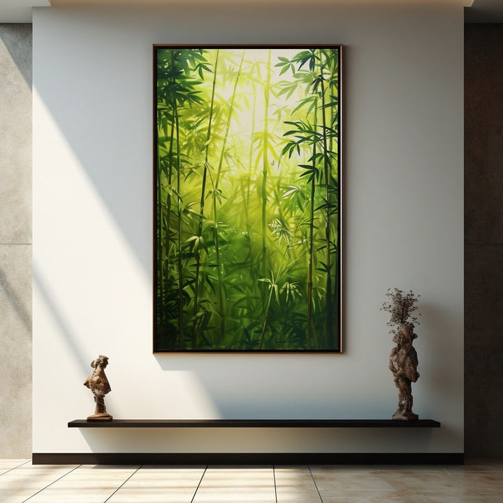 Tableau de Bambou, art mural décoration nature