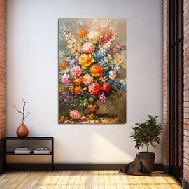 Tableau de Bouquet de Fleurs, art mural décoration nature