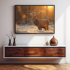 Tableau de Cerf, art mural décoration nature