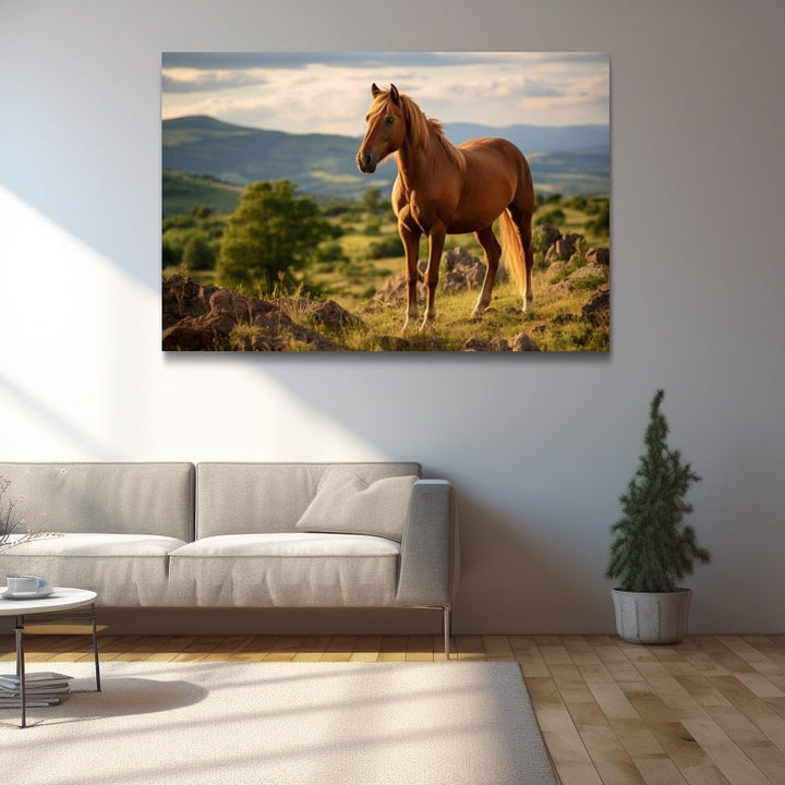 Tableau de Cheval, art mural décoration nature