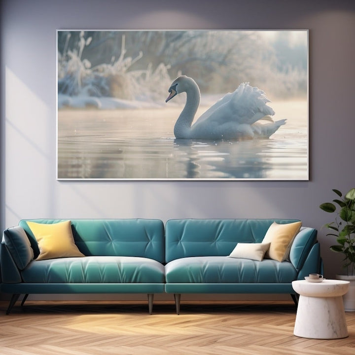 Tableau de Cygne, art mural décoration nature