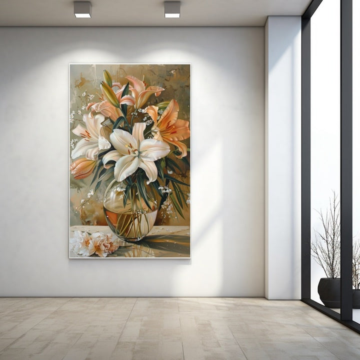 Tableau De Fleurs Dans Un Vase